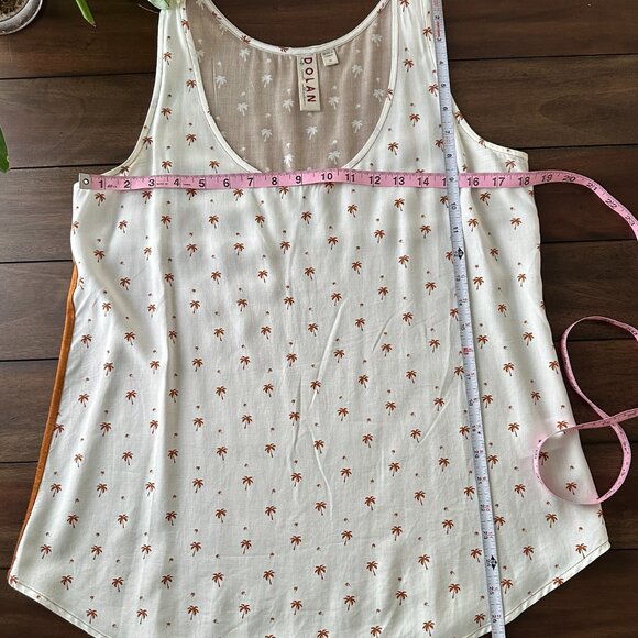 Anthropologie Dolan Palm Tree Design Tank Top Medium EUC - Picture 5 of 15